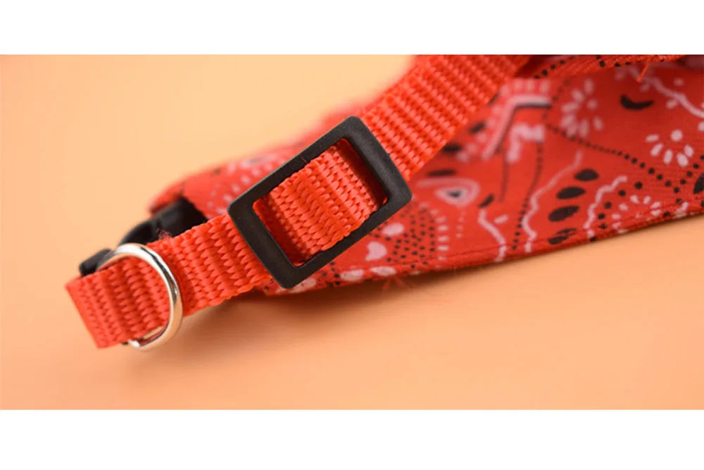 Adjustable Pet Bandana Collar Scarf