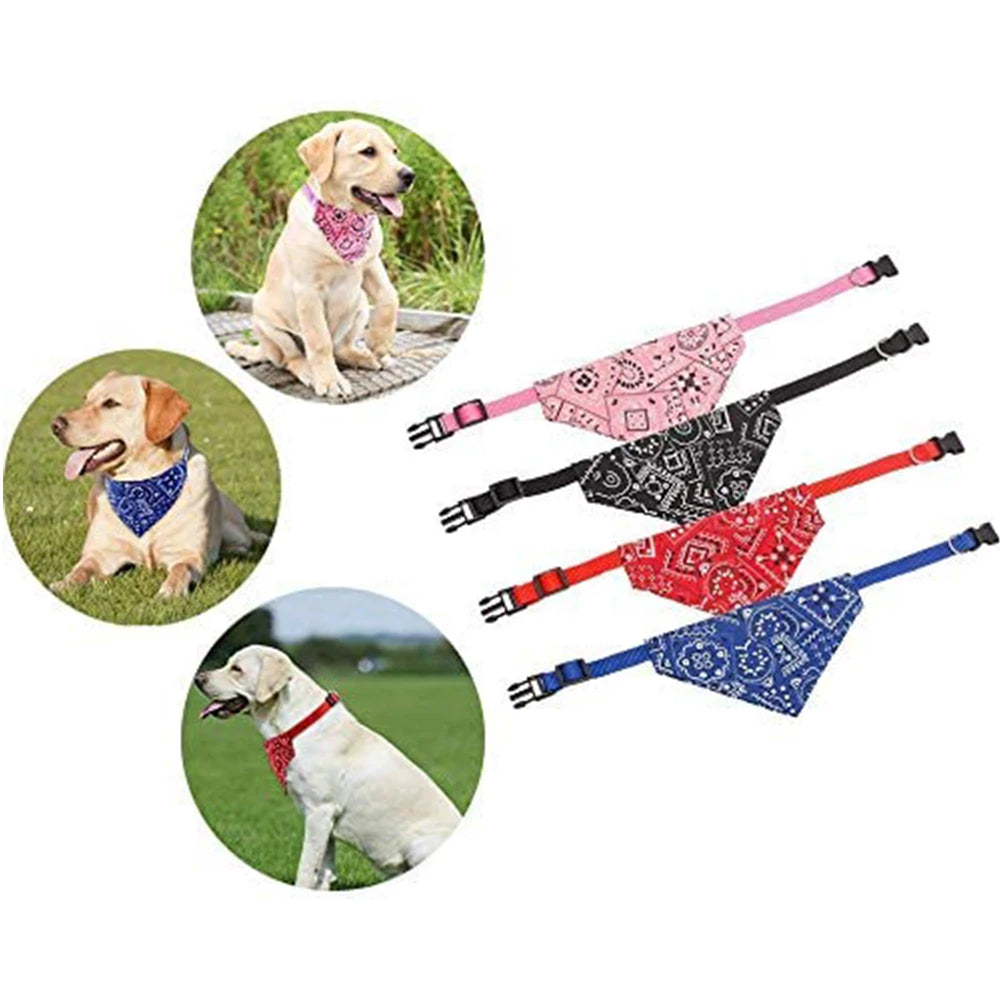 Adjustable Pet Bandana Collar Scarf