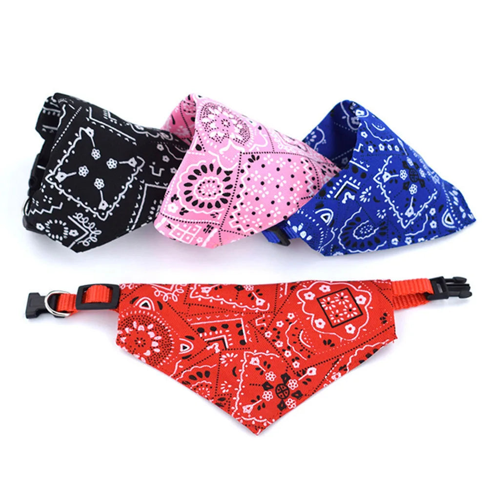 Adjustable Pet Bandana Collar Scarf