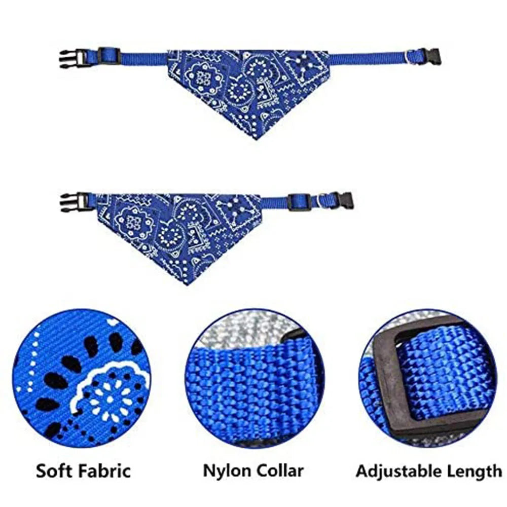 Adjustable Pet Bandana Collar Scarf