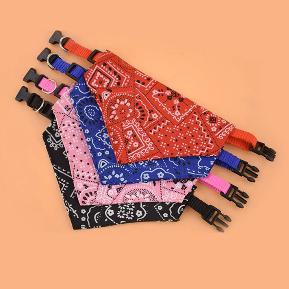 Adjustable Pet Bandana Collar Scarf