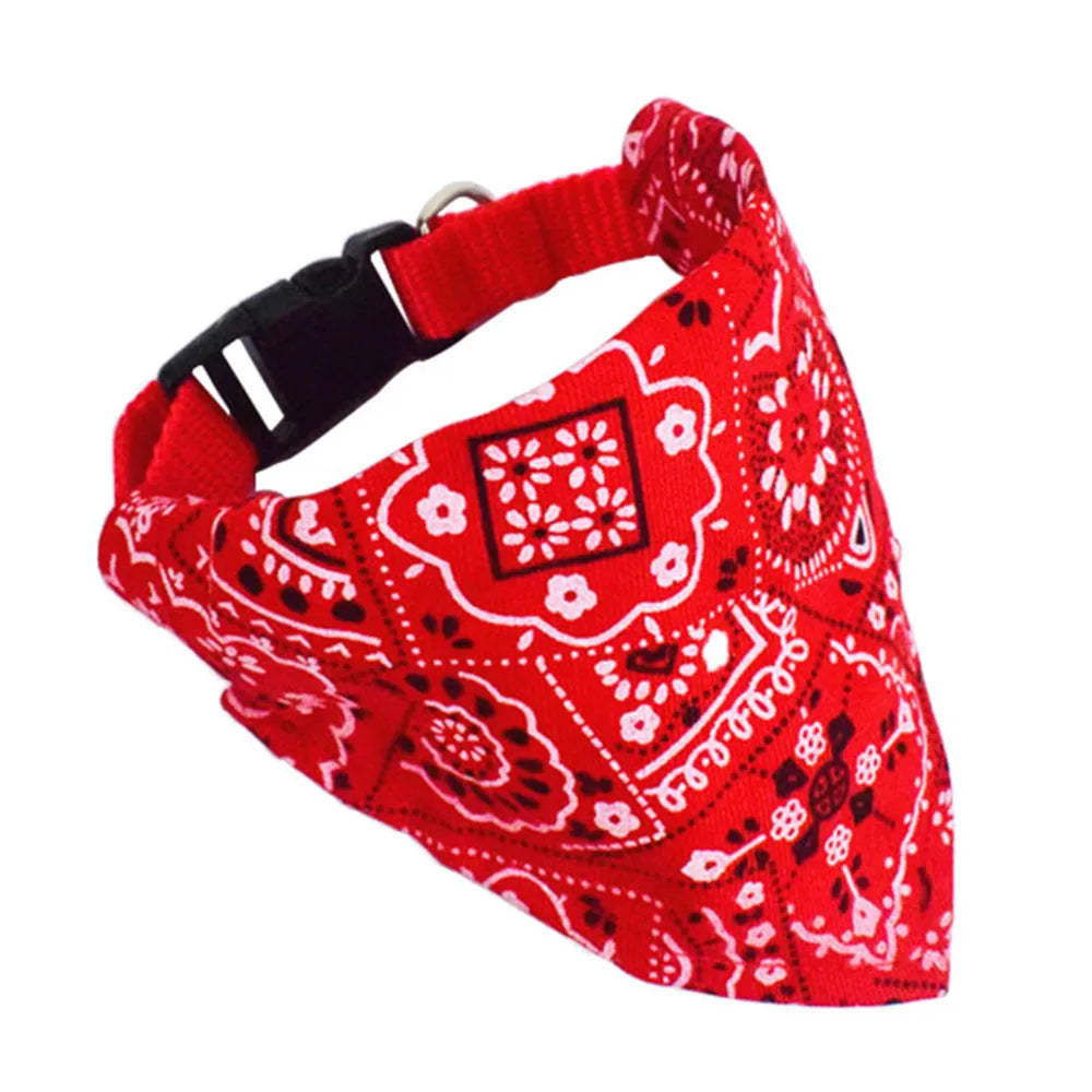 Adjustable Pet Bandana Collar Scarf