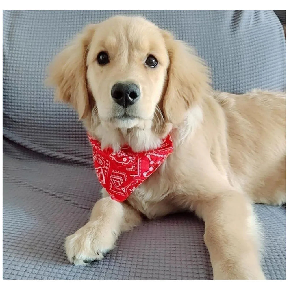 Adjustable Pet Bandana Collar Scarf