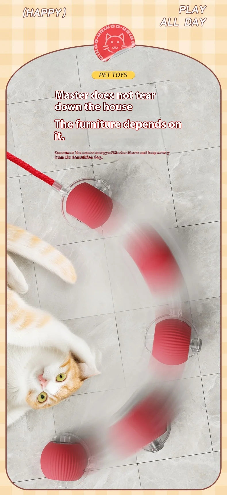 Electric Automatic Rolling Cat Ball