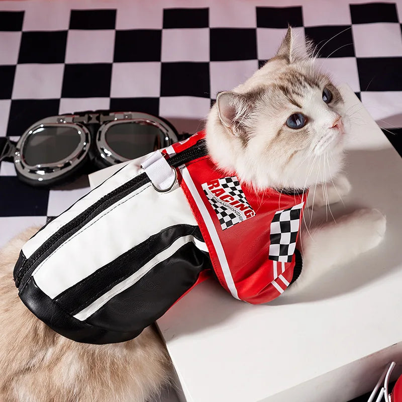 Cat Motorcycle Leather Jacket