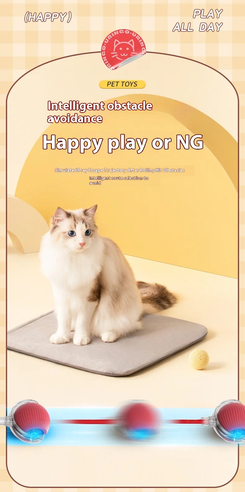 Electric Automatic Rolling Cat Ball