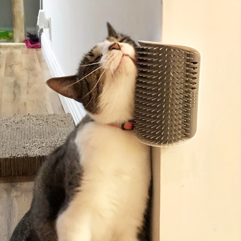 Wall-Mounted Cat Massage & Brush