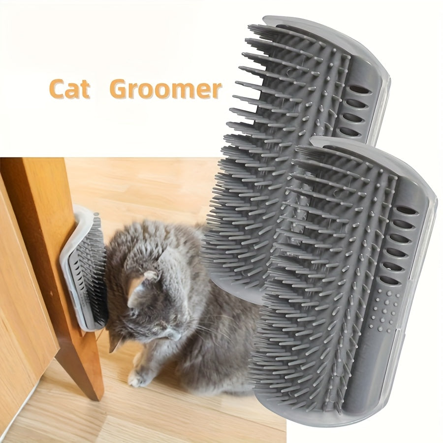 Wall-Mounted Cat Massage & Brush