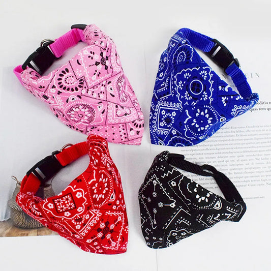 Adjustable Pet Bandana Collar Scarf